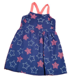 Carter's Toddler Girls Navy with Stars Sleeveless Dress Size 3T